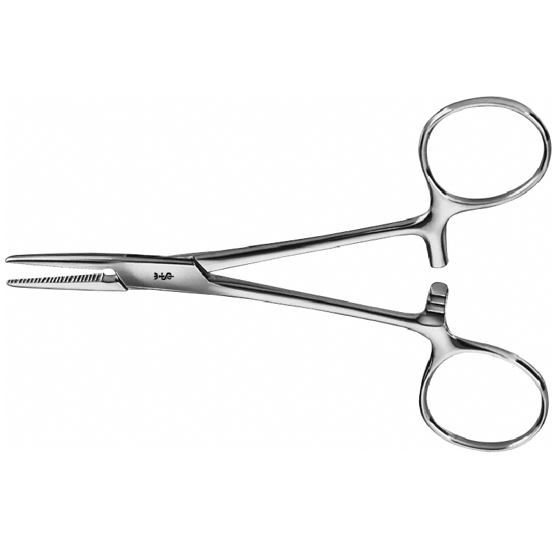 LONG STRAIGHT HEMOSTATIC FORCEPS